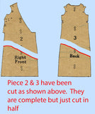 1920s Original Vintage Butterick Pattern 2166 Misses Flapper Wedding Dress 38 B