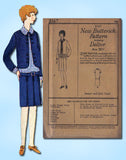 1920s Vintage Butterick Sewing Pattern 2167 FF Junior Misses Flapper Dress Sz 14 - Vintage4me2