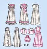 1898 Original Vintage Butterick Pattern 2171 Rare Victorian Infant Layette Set