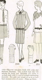 1920s VTG Butterick Sewing Pattern 2189 Uncut Girls Pleated Flapper Dress Sz 12