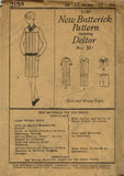 1920s VTG Butterick Sewing Pattern 2189 Uncut Girls Pleated Flapper Dress Sz 12