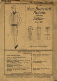 1920s VTG Butterick Sewing Pattern 2189 Uncut Girls Pleated Flapper Dress Sz 12