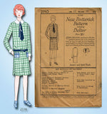 1920s VTG Butterick Sewing Pattern 2190 Uncut Little Girls Flapper Dress Size 12