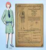 1920s VTG Butterick Sewing Pattern 2190 Uncut Little Girls Flapper Dress Size 8