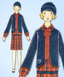 1920s VTG Butterick Sewing Pattern 2202 Uncut Girls Flapper Bolero Suit Sz 8 25B