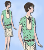 1920s Vintage Girls Flapper Dress Butterick VTG Sewing Pattern 2252 Size 10 - Vintage4me2