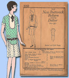1920s Vintage Girls Flapper Dress Butterick VTG Sewing Pattern 2252 Size 10 - Vintage4me2