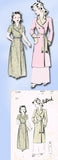 1940s Vintage Butterick Sewing Pattern 2293 Little Girls WWII Bathrobe Size 10 - Vintage4me2