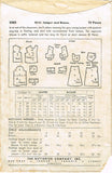 1940s Vintage Butterick Sewing Pattern 2385 WWII Girls Jumper Dress Size 10 28B
