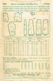 Butterick 2486: 1940s Womens WWII Plus Size Dress 44 Bust Vintage Sewing Pattern