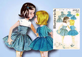 1960s Vintage Butterick Sewing Pattern 2553 Toddler Girls Accessory Dress Size 1 from Vintage4me2