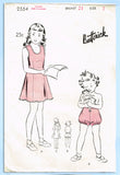 1940s Vintage Butterick Sewing Pattern 2554 Uncut Toddler Girls Slip & Bloomers Sz 2 - Vintage4me2