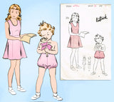 1940s Vintage Butterick Sewing Pattern 2554 Uncut Toddler Girls Slip & Bloomers Sz 2 - Vintage4me2