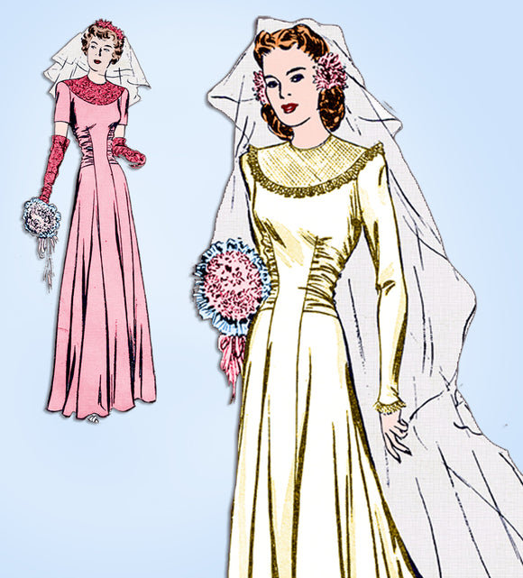 Wedding Dress Vintage Sewing Patterns for sale  eBay