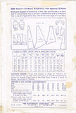 1940s Vintage Butterick Sewing Pattern 2600 Misses Wedding Dress w Train Sz 36 B
