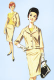 1960s Original Vintage Butterick Pattern 2606 Uncut MIsses Half Size Suit 37 B