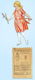 1920s Vintage Butterick Sewing Pattern 2657 Girls Edwardian Party Dress Size 8