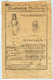 1920s Vintage Butterick Sewing Pattern 2657 Girls Edwardian Party Dress Size 8