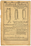 1920s Vintage Butterick Sewing Pattern 2666 Uncut Misses Edwardian Skirt Sz 26 W