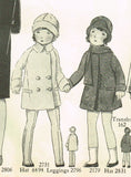 1920s Vintage Butterick Sewing Pattern 2731 Toddler Girls Coat Raglan Sleeve Sz4 - Vintage4me2