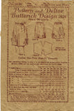 Butterick 2858: 1920s Misses Step In Drawers Sz 36 Waist Vintage Sewing Pattern