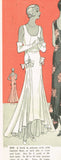 1930s Rare Vintage Butterick Pattern 2925 Misses Flapper Evening Gown Sz 33 B