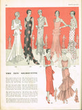 1930s Rare Vintage Butterick Pattern 2925 Misses Flapper Evening Gown Sz 33 B