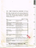 1960s Vintage Butterick Pattern 2931 Uncut 12in Tammy & Mother Doll Clothes