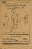 Butterick 2956: 1920s Uncut Misses Flapper Blouse Vintage Sewing Pattern 40 Bust