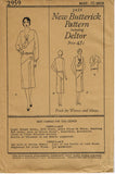 Butterick 2959: 1920s Rare Uncut Misses Dress Sz 40 Bust Vintage Sewing Pattern
