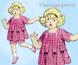 Butterick 3073: 1920s Cute Toddler Girls Bloomer Dress Sz3 Vintage Sewing Pattern