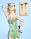 1940s Vintage Butterick Sewing Pattern 3136 Misses WWII Chemise Lingerie Sz 32 B