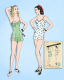 1940s Vintage Butterick Sewing Pattern 3136 Misses WWII Chemise Lingerie Sz 32 B