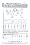 Butterick 3143: 1940s Plus Size Rare Evening Blouse 40B Vintage Sewing Pattern