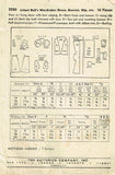 1940s Vintage Butterick Sewing Pattern 3230 WWII Baby Doll Clothes Set 14 inch - Vintage4me2
