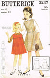1960s Vintage Butterick Sewing Pattern 3237 Uncut Toddler Girls Jumper Dress Sz4