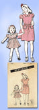 1940s Vintage Butterick Sewing Pattern 3359 WWII Toddler Girls Dress Size 6 24 B - Vintage4me2