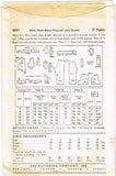 1940s Vintage Butterick Sewing Pattern 3381 WWII Girls Pants or Overalls Size 10