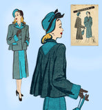 Butterick 3469: 1940s Petite Misses Uncut WWII Suit 28B Vintage Sewing Pattern