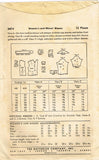 1940s Original Vintage Butterick Pattern 3474 Uncut Misses Blouse Sz 34 Bust