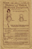 1920s Vintage Butterick Sewing Pattern 3546 Cute Little Girls Tucked Dress Sz 8
