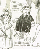 Butterick 3592: 1920s Charming Toddler Girls Coat Size 4 Vintage Sewing Pattern