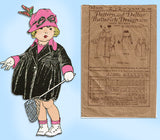 Butterick 3592: 1920s Charming Toddler Girls Coat Size 4 Vintage Sewing Pattern