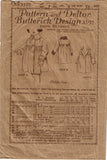 Butterick 3592: 1920s Charming Toddler Girls Coat Size 4 Vintage Sewing Pattern