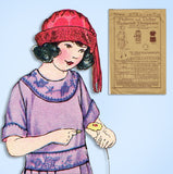 1920s Vintage Butterick Sewing Pattern 3603 Uncut Girls Edwardian Dress Size 8