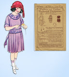 1920s Vintage Butterick Sewing Pattern 3603 Uncut Girls Edwardian Dress Size 8
