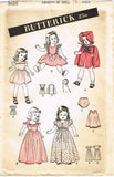 1940s Vintage Butterick Sewing Pattern 3626 Uncut 18 Inch Little Girl Doll Clothes Set