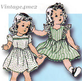 1940s Vintage Butterick Sewing Pattern 3626 Uncut 18 Inch Little Girl Doll Clothes Set