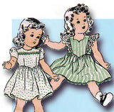 1940s Vintage Butterick Sewing Pattern 3626 Uncut 18 Inch Little Girl Doll Clothes Set