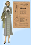 Butterick 3739: 1930s Stunning Misses Suit Size 38 Bust Vintage Sewing Pattern